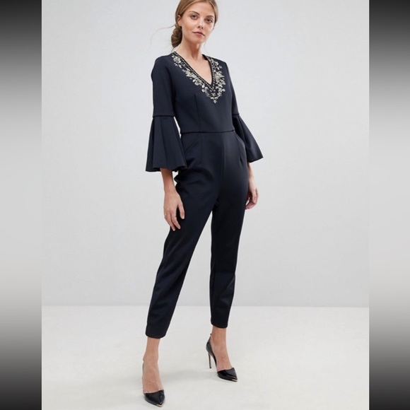 Ted Baker Pants & Jumpsuits Ted Baker Bixie Embellished Jumpsuit